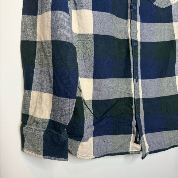 Vans Box checked flannel shirt in navy - Picture 10 of 14